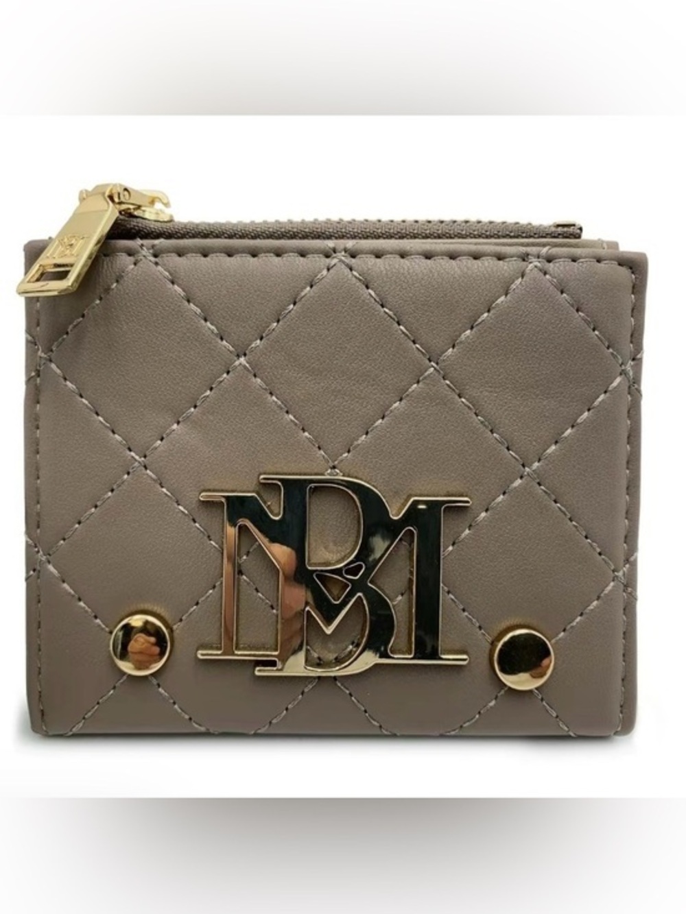 Badgley Mischka Short Card Wallet - Taupe